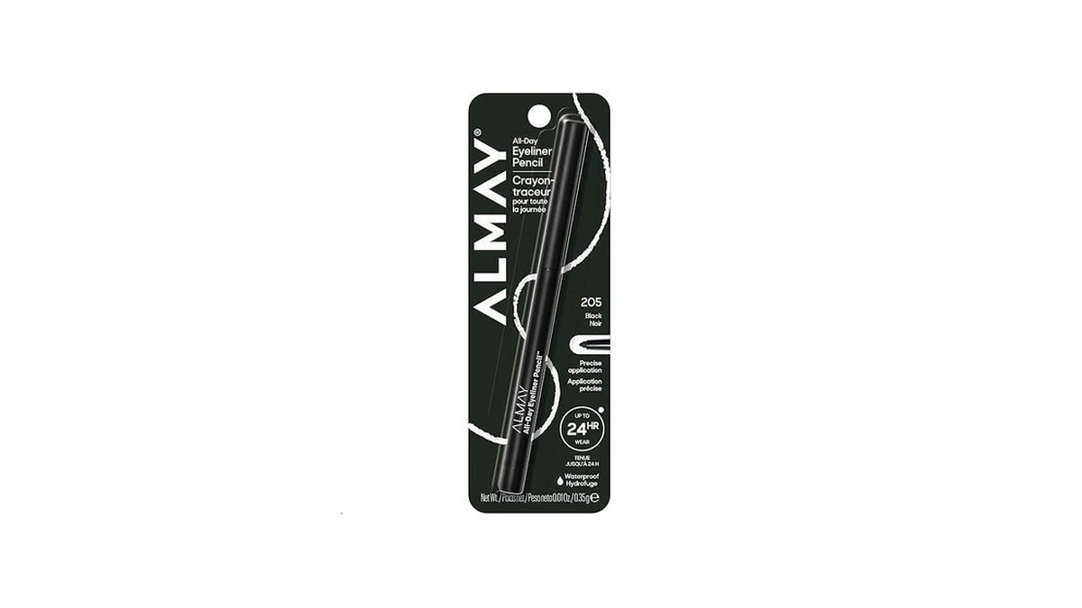 Almay All-day Eyeliner Pencil, Smudge Proof, Waterproof Eye Makeup, Hypoallergenic,