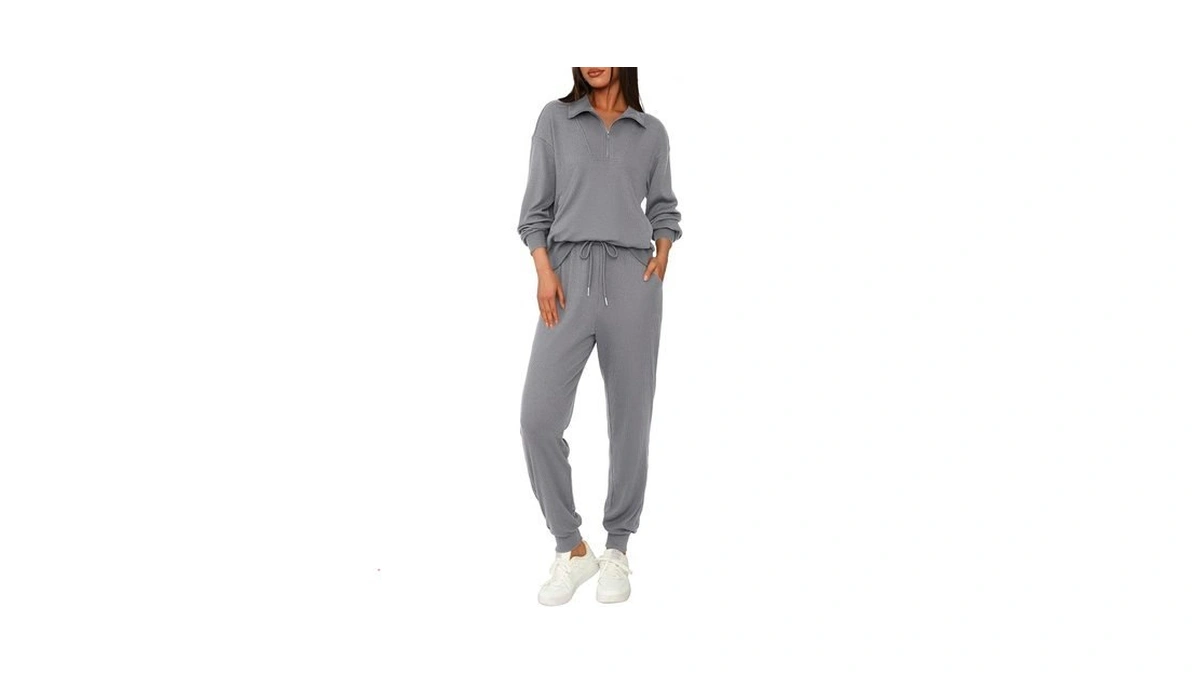 Btfbm Women's 2 Piece Tracksuit Fall Outfits 2025 Long Sleeve
