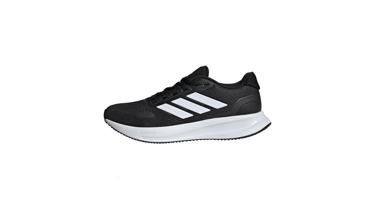 Adidas Women's Run Falcon 5, Black/white/black, 8