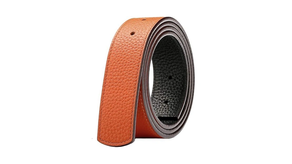 Vatee's Men’s Replacement Belt Strap Reversible Genuine Leather No Buckle