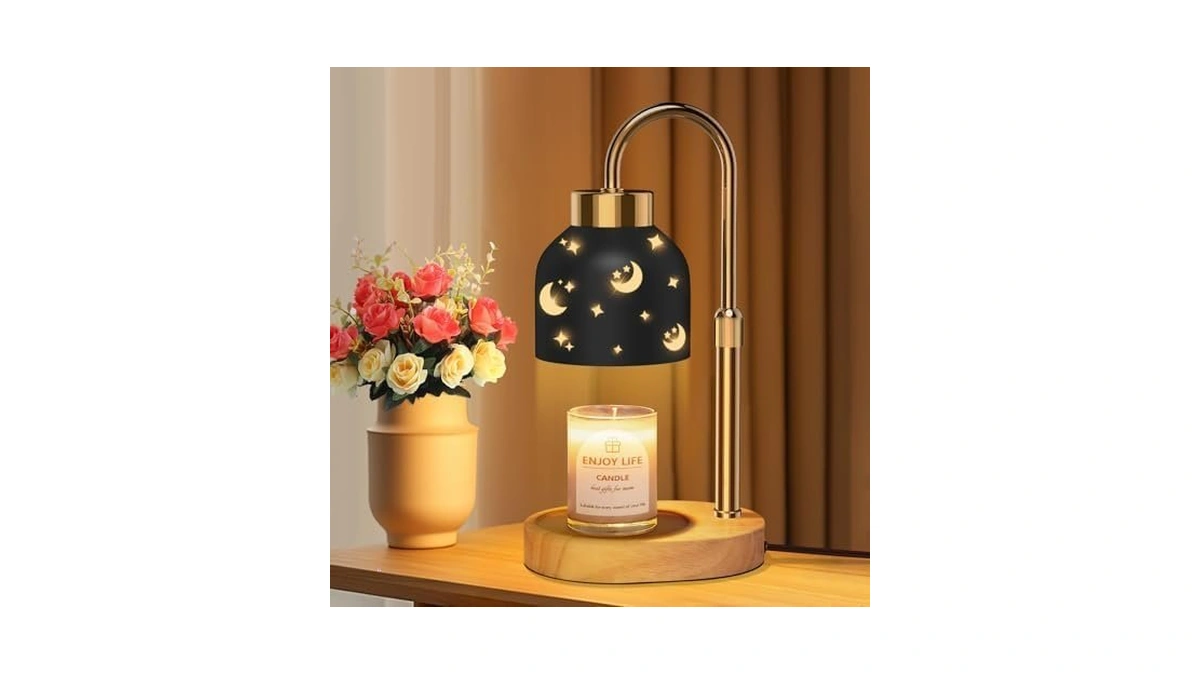 Seenlast Candle Warmer Lamp With 2 Bulbs, With Dimmer Adjustable