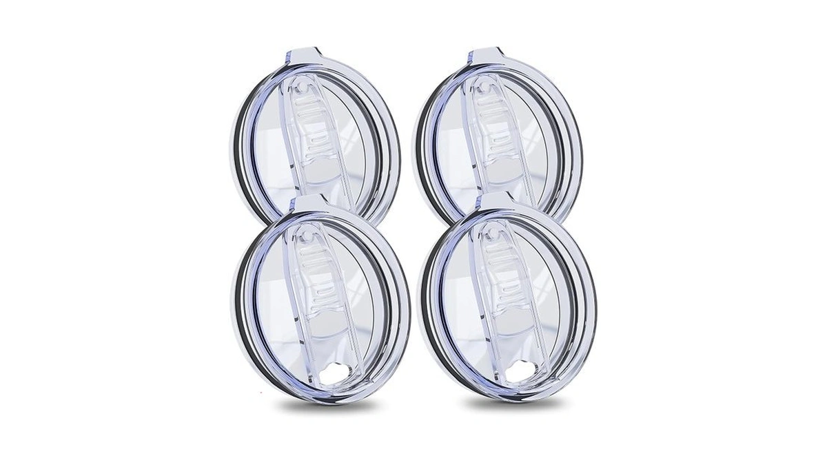 Uirzotn 20oz Tumbler Lid Replacement, 4-pack Spill-proof & Splash-resistant Sliding