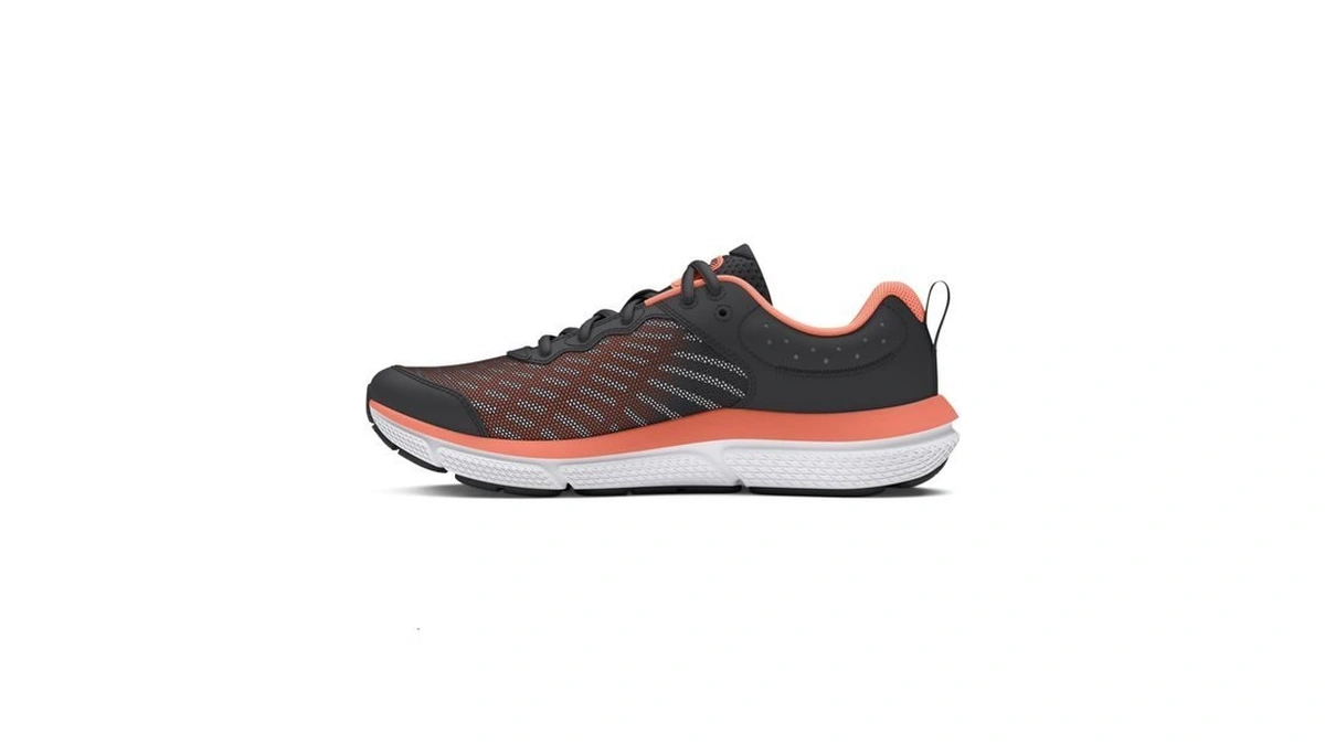Under Armour Girls' Grade School Assert 10, (104) Anthracite/white/flare Orange,