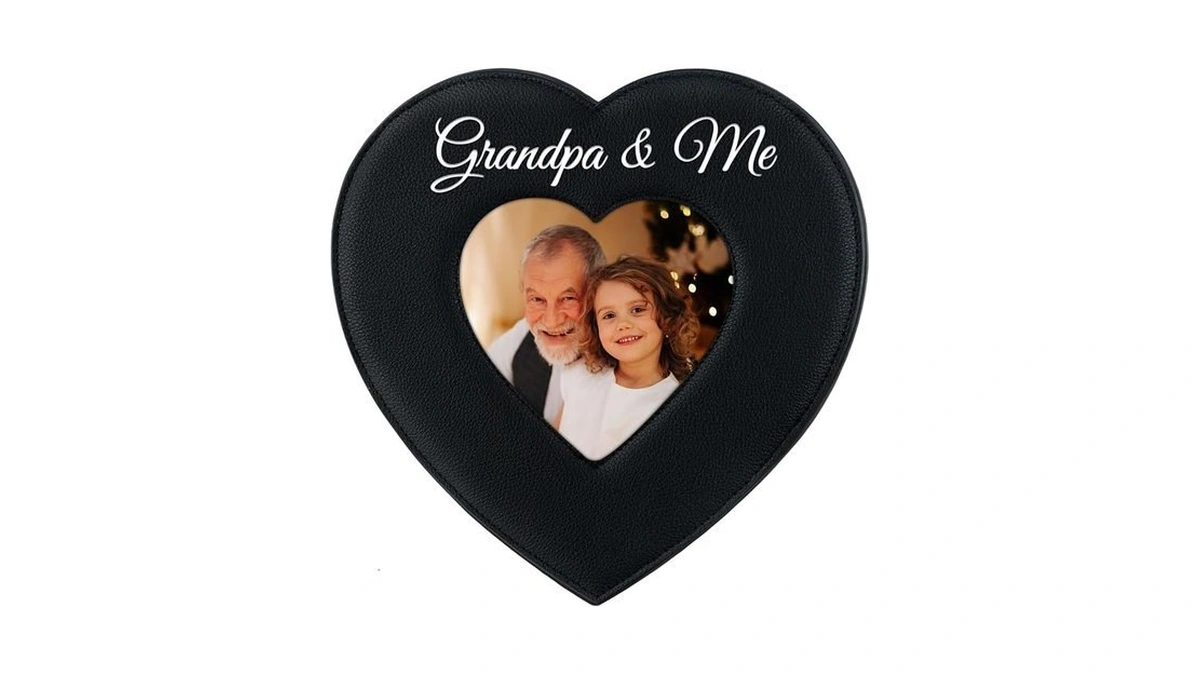Petcee Grandpa And Me Picture Frame- 4 X 4 Heart