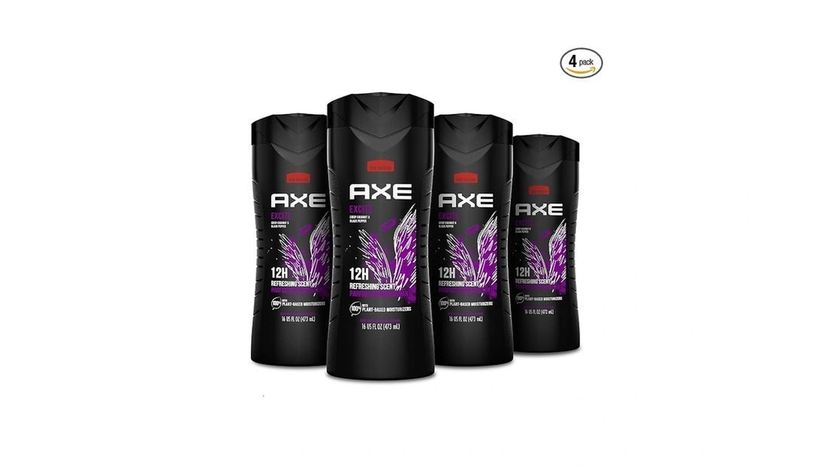 Axe Crisp Coconut & Black Pepper Body Wash 4 Count