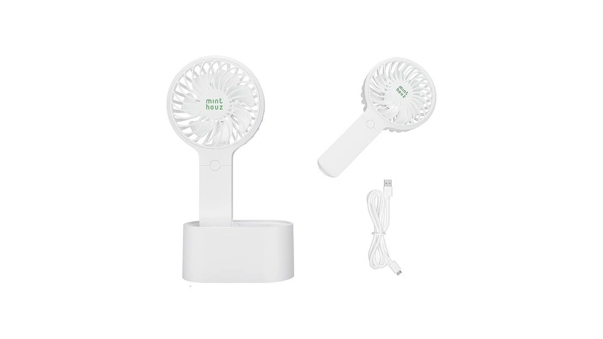 Minthouz Handheld Fan, Mini Portable Fan With 90° Auto Head