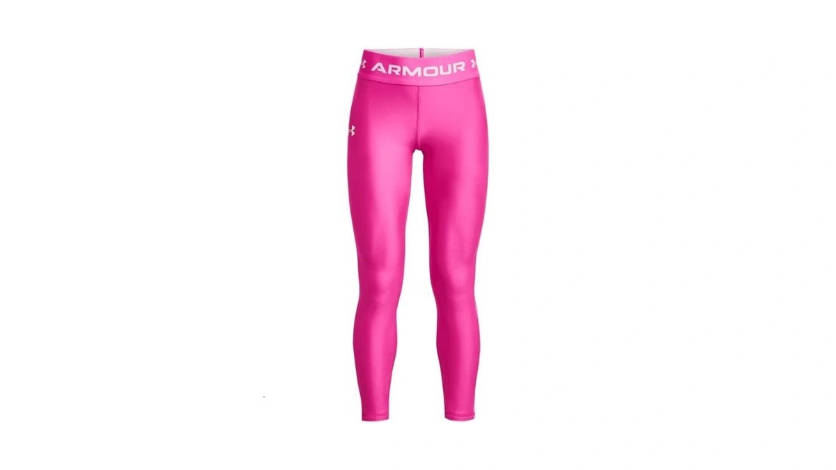 Under Armour Girls' Heatgear Armour Full Length Legging, (652) Rebel