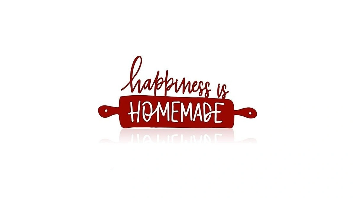 Funrous Kitchen Wall Art Decor Happiness Is Homemade Metal Sign