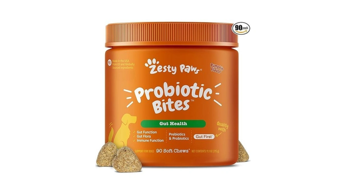 Zesty Paws Probiotics For Dogs - Digestive Enzymes For Gut
