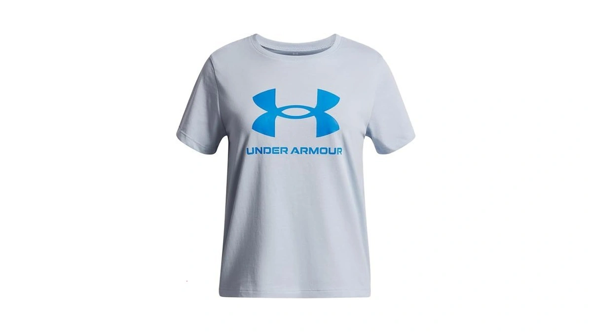 Under Armour Girls' Big Logo Short Sleeve T Shirt, (453)