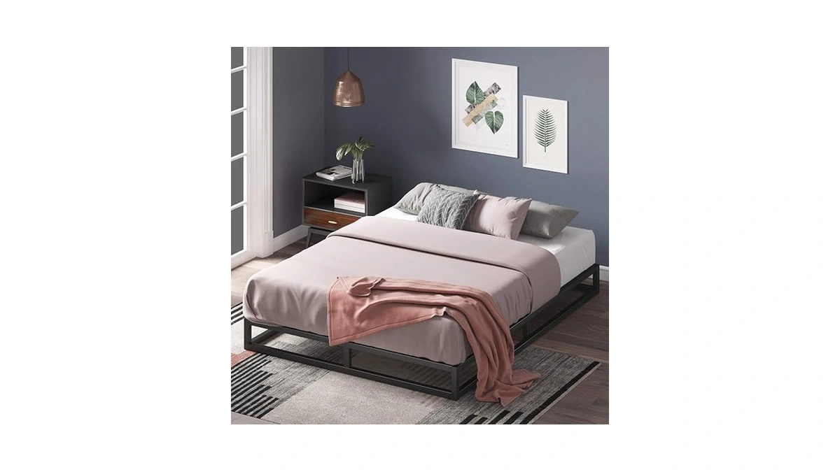 Zinus Joseph 6 Inch Metal Platform Bed Frame, Mattress Foundation,