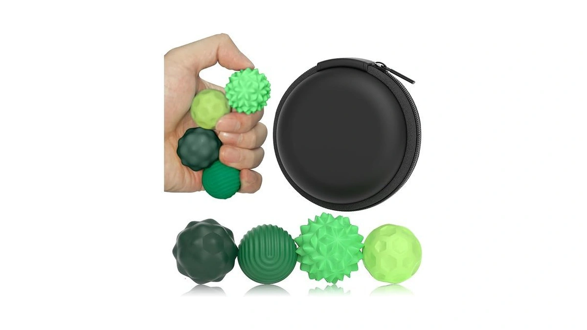 Silicone Magnetic Balls, 4 Pcs Stress Relief Sensory Balls For