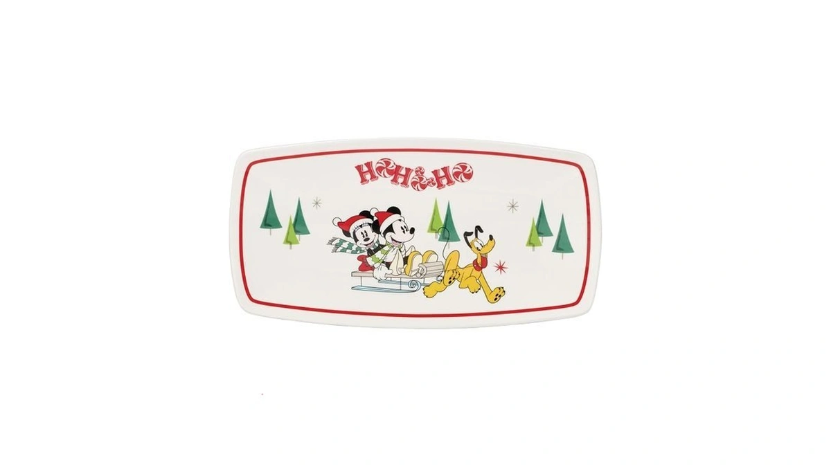 Lenox Serveware, Disney Holiday Hors Doeuvres Tray, Food Tray, 13.75