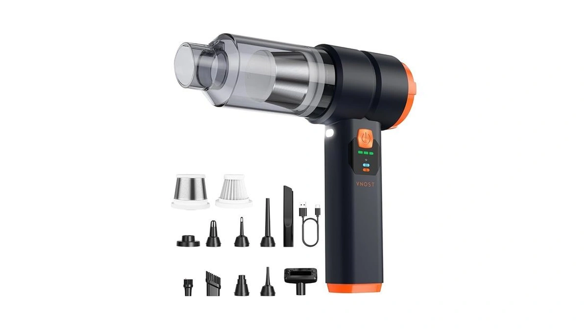 Portable Cordless Car Vacuum,4-in-1 Handheld Cordless Vacuum With 30000pa Suction,