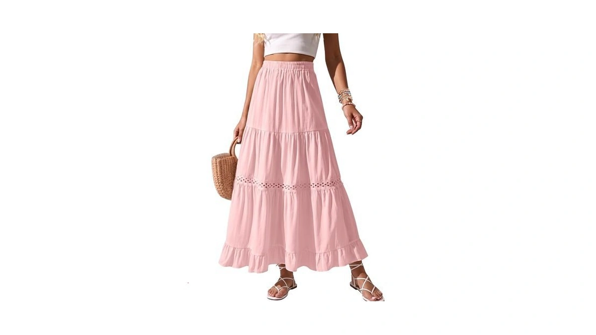 Amazon code: Zelroxa Long Cotton Skirts For Women Sum