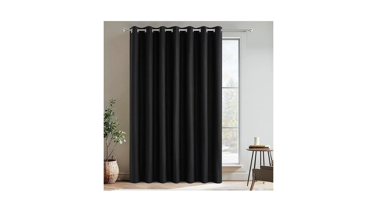Nicetown 100% Black Out Curtain For Patio Sliding Door, W100