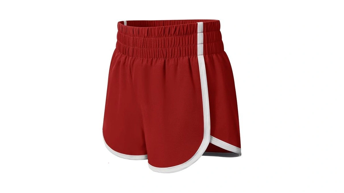 Documo Girls Athletic Shorts High Waist Soccer Shorts For Kids