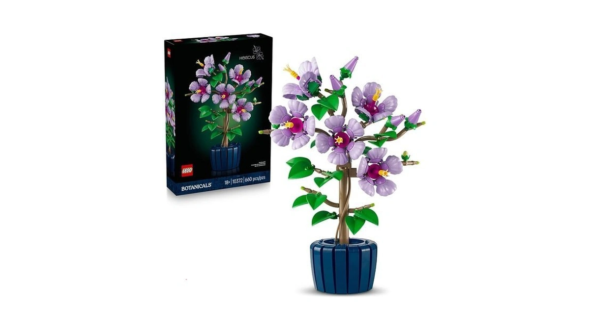 Lego Botanicals Hibiscus Flower Building Set - Artificial Plant &