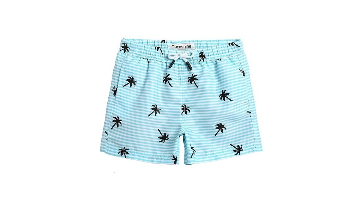 Turnshine Boys Swim Trunks Toddler Swim Shorts With Mesh Lining