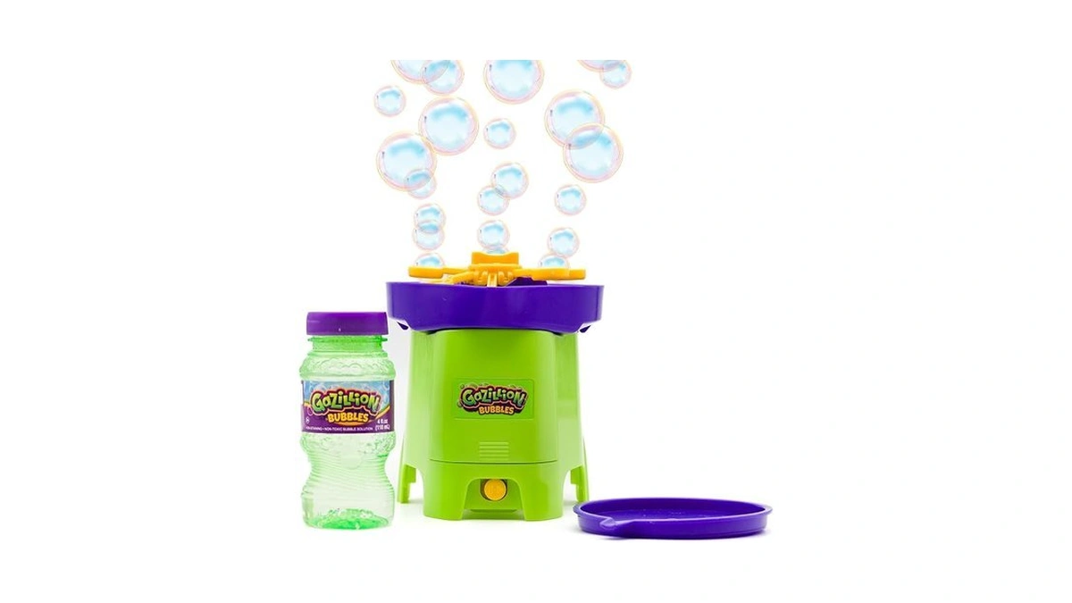Gazillion Bubbles Tiny Typhoon, Compact Bubble Machine, Powerful Bubble Blower