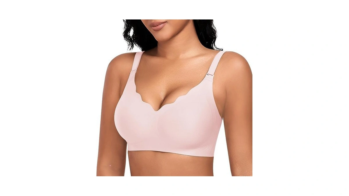 Documo Wireless Bras For Women No Underwire Push Up Bra