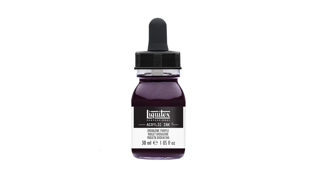 Liquitex Professional Acrylic Ink, 1-oz (30ml) Jar, Dioxazine Purple