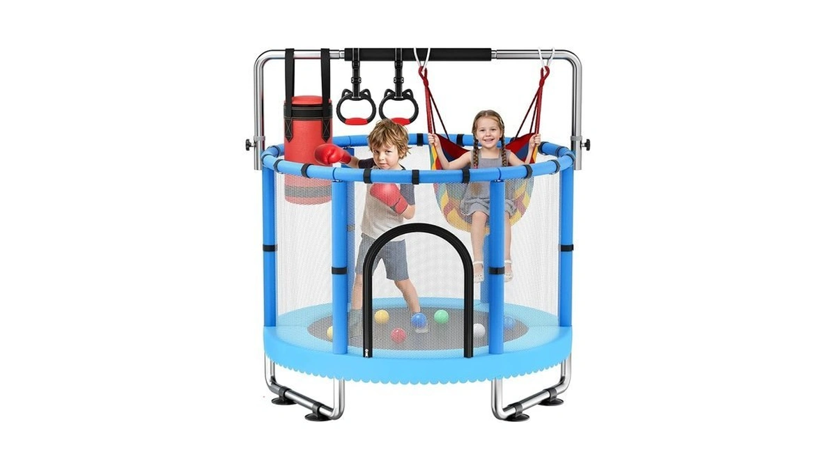 Mom Selected 60" Toddler Trampoline For Kids, 440 Lbs Kids