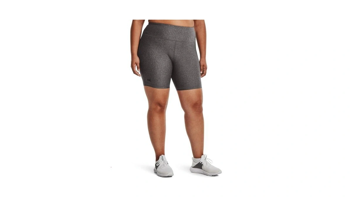 Under Armour Womens Heatgear Armour Bike Shorts , Charcoal Light