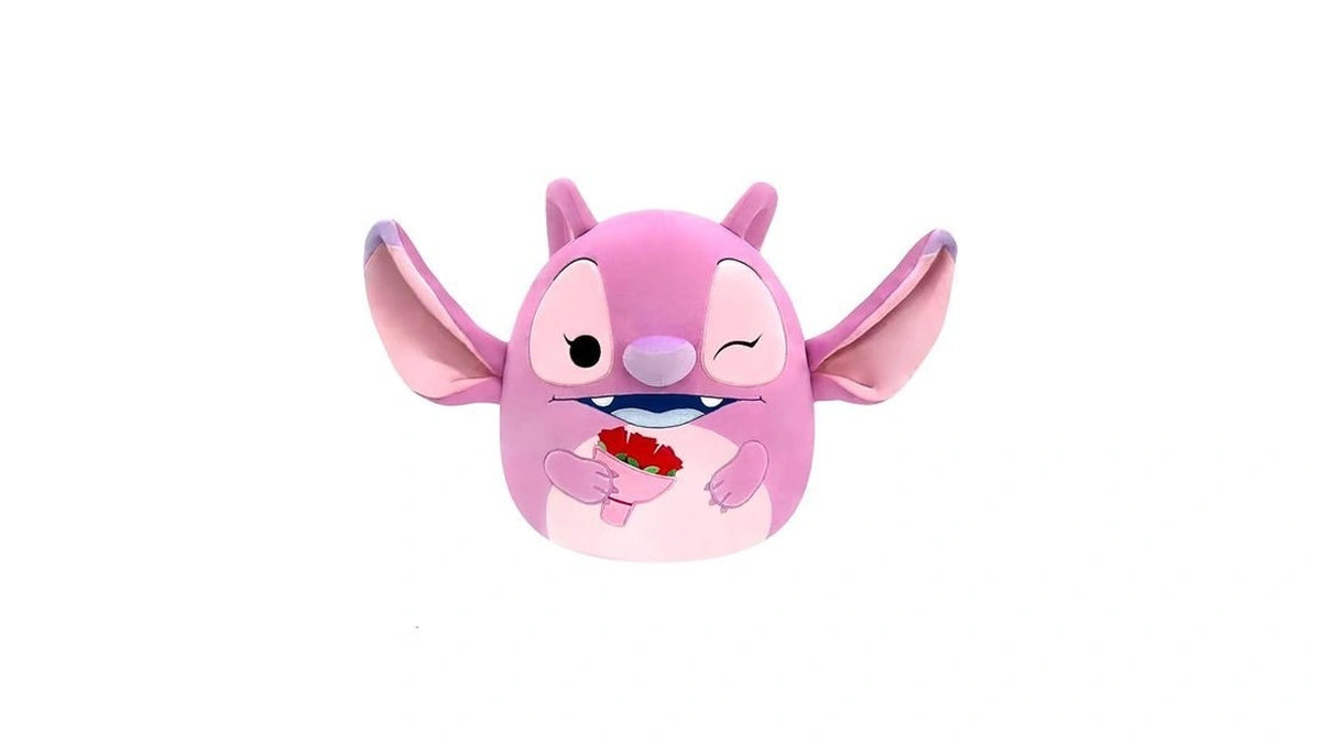 Squishmallows Original Disney 12in Angel With Bouquet Plush (medium-sized)