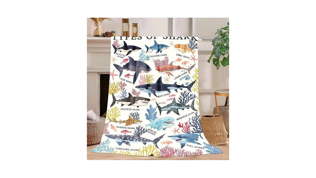Shark Blanket Shark Throw Blanket Super Soft Plush Flannel Fleece