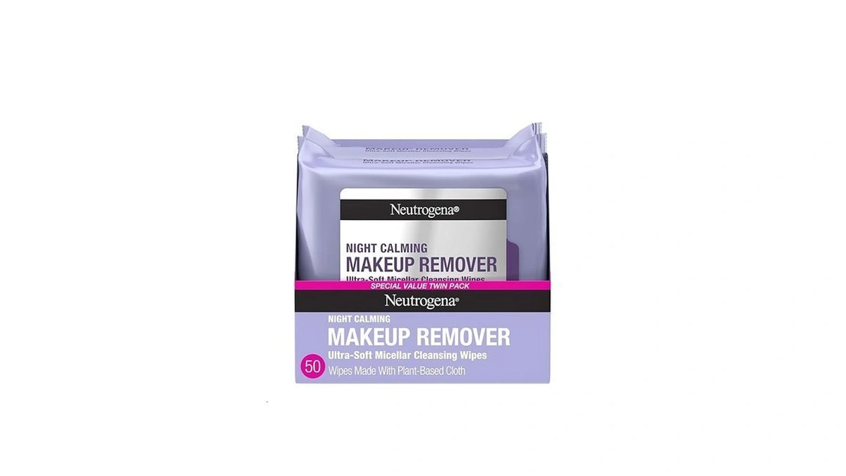 Neutrogena Night Calming Makeup Remover Face Wipes, Nighttime Cleansing Towelettes