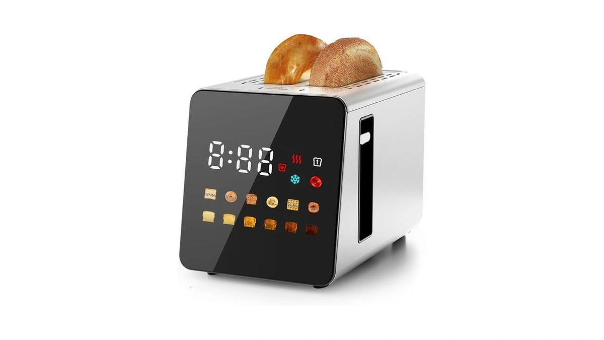 Wunly 2 Slice Toaster With Full Smart Touch Control,memory Function,single-slot