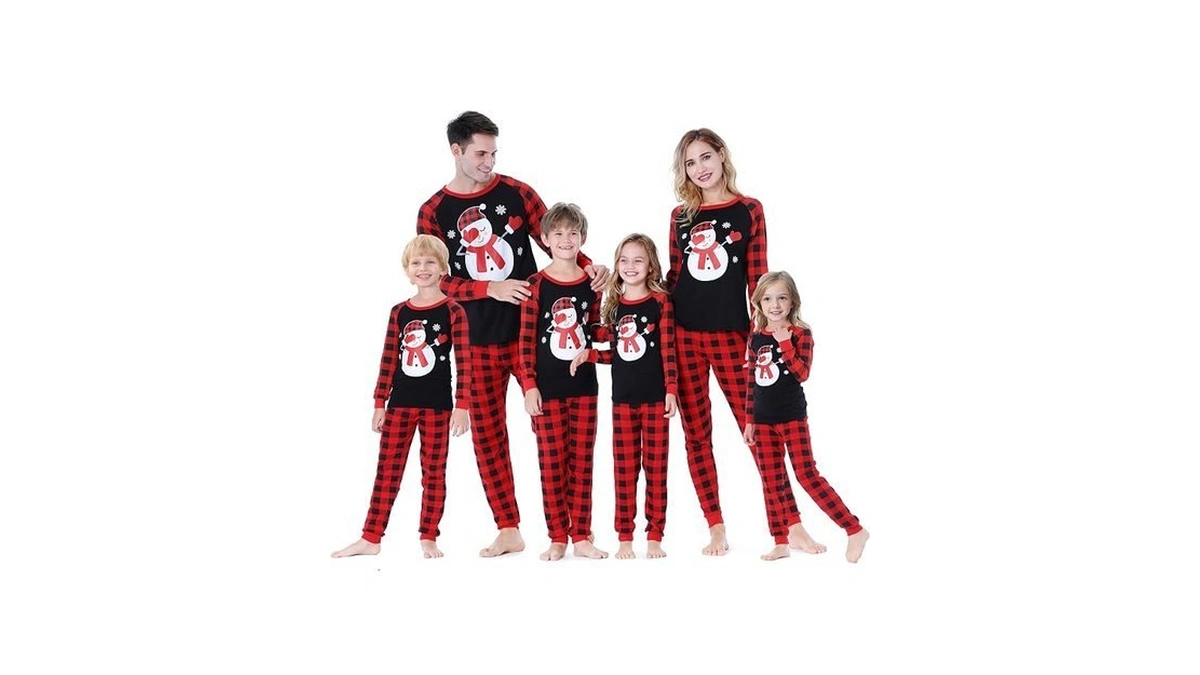 Benaive Matching Family Christmas Pajamas Set Holiday Pjs For Women