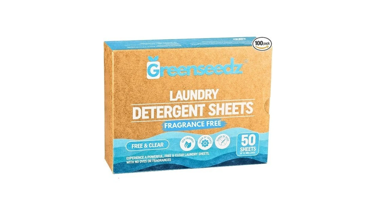 Free & Clear Unscented Laundry Detergent Sheets, Up To 100