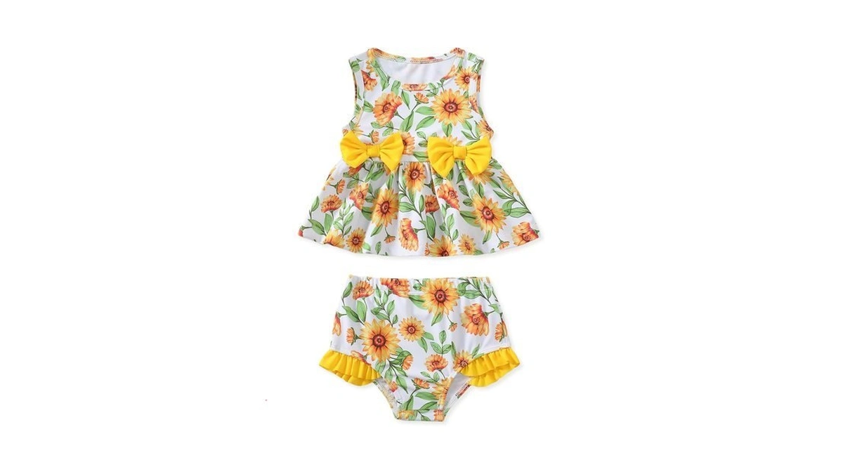 Sweetabby Toddler Girl Swimsuit Infant Baby Girls Bathing Suits Cute