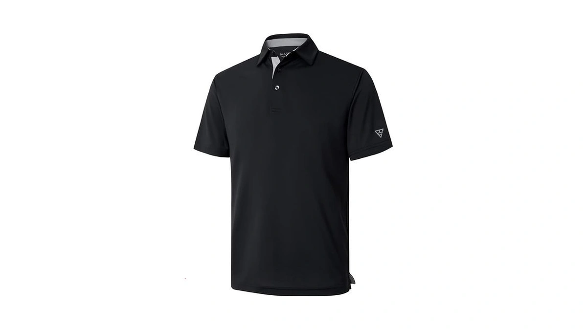 M Maelreg Mens Pique Polo Shirts Short Sleeve Performance Moisture