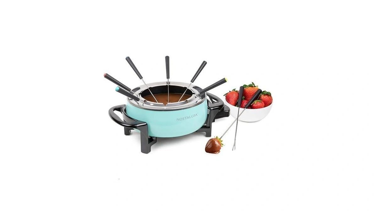Nostalgia 12-cup Electric Fondue Pot Set For Cheese & Chocolate