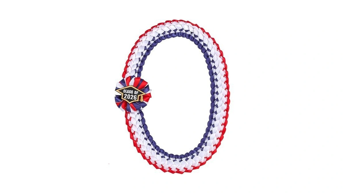 Tftafan Silk Graduation Leis Class Of 2025 Graduation Ribbon Leis