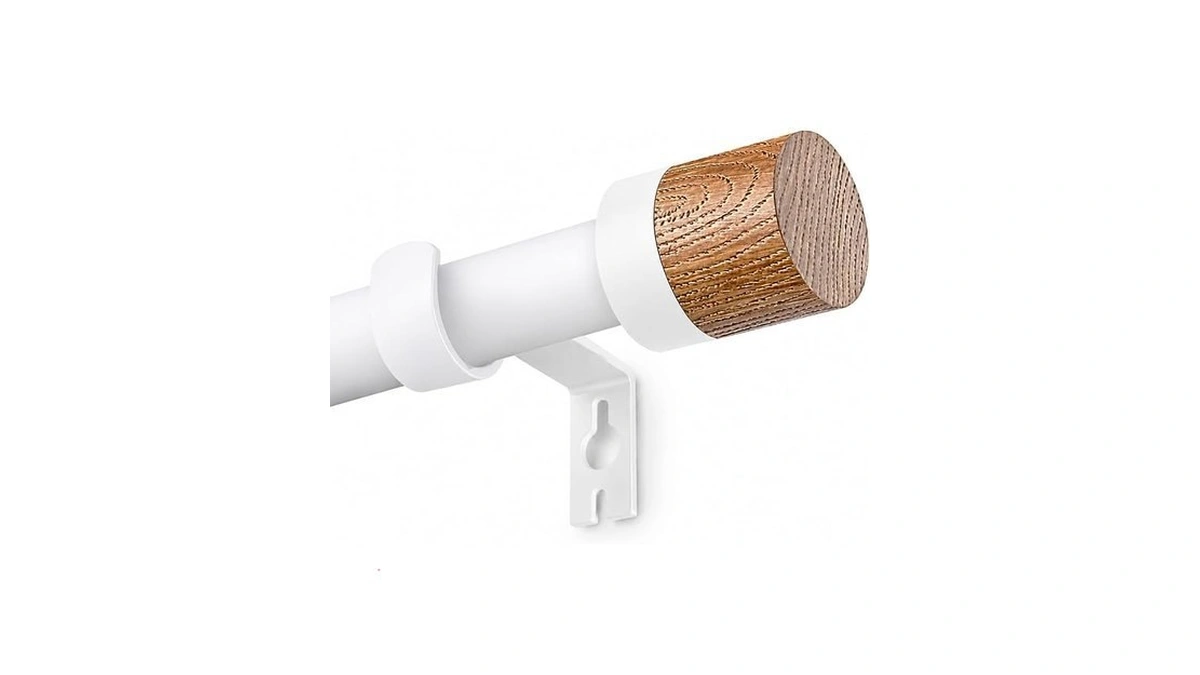 Bvlglon Wood Curtain Rods For Windows 48 To 84 Inch,1