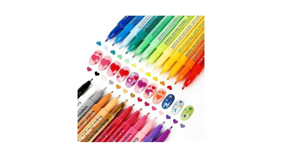 Nail Art Pens Set - 24 Colors Nail Art Markers