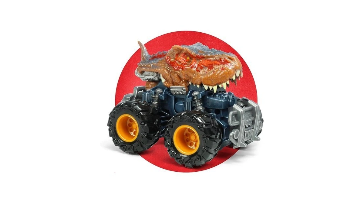 Oriate T-rex Dinosaur Toy Cars For Kids 3-5, Friction Powered