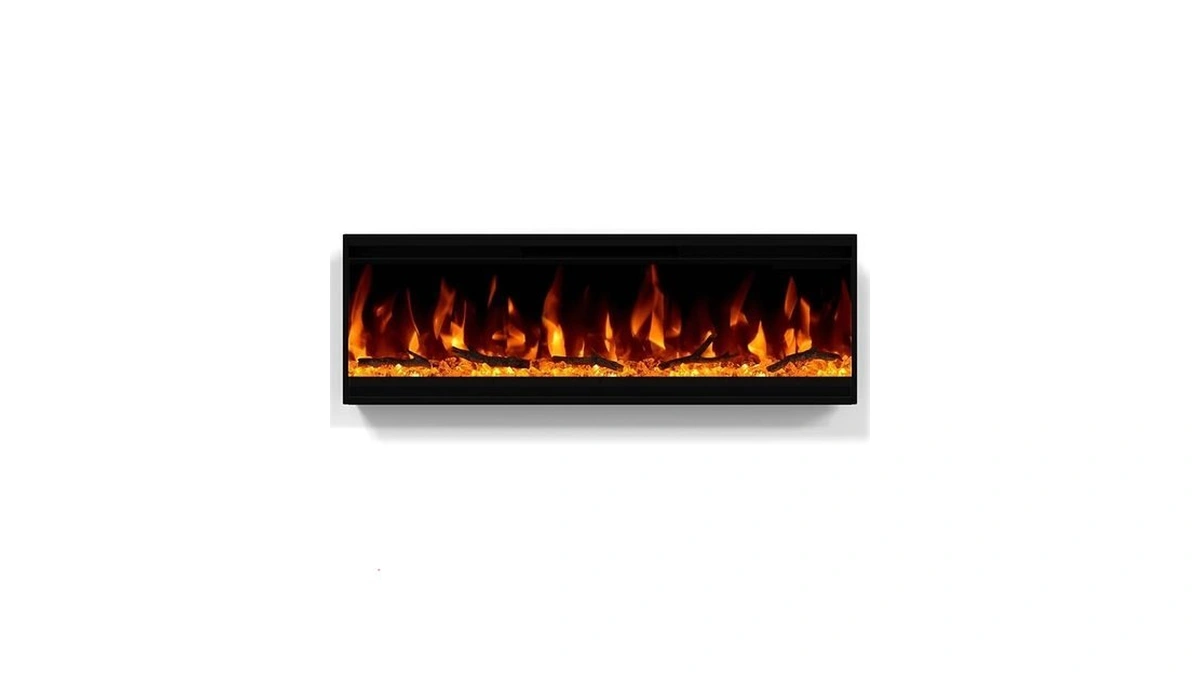 30 Inch Electric Fireplace, 4.3“ Ultra-thin Electric Fireplace Inserts