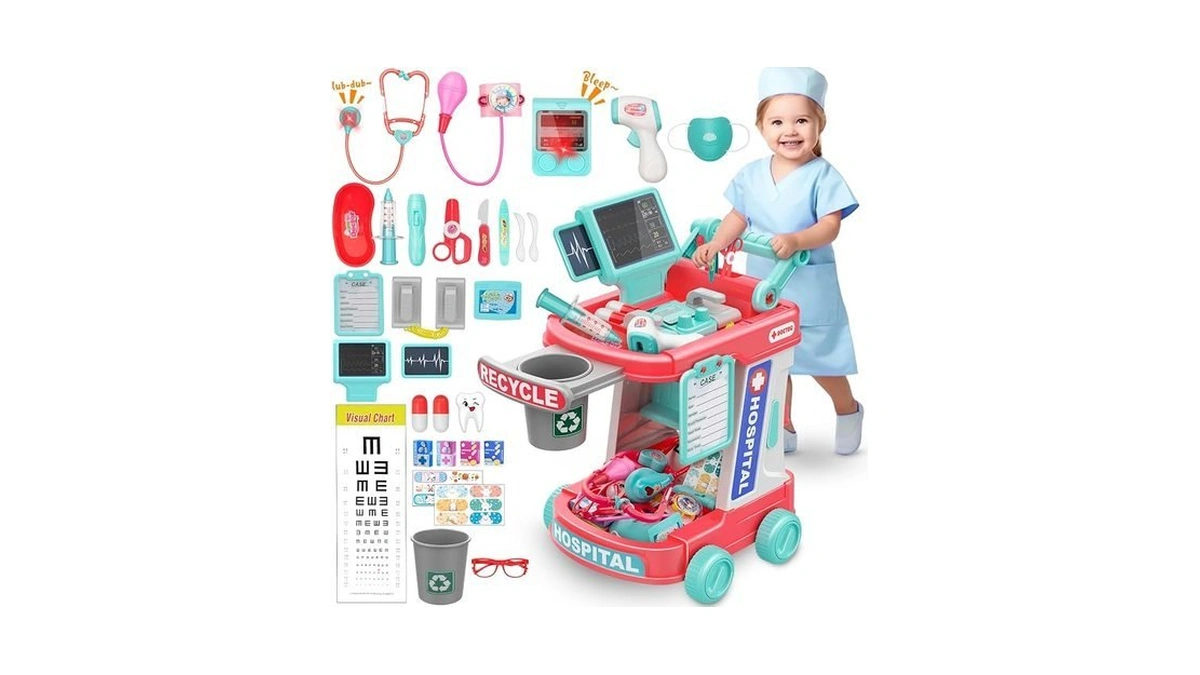 Doctor Kit For Kids - Pretend Doctor Playset For Toddlers
