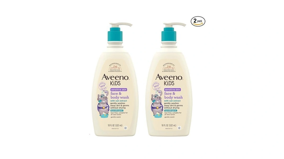 Aveeno Kids Sensitive Skin Face And Body Wash With Oat