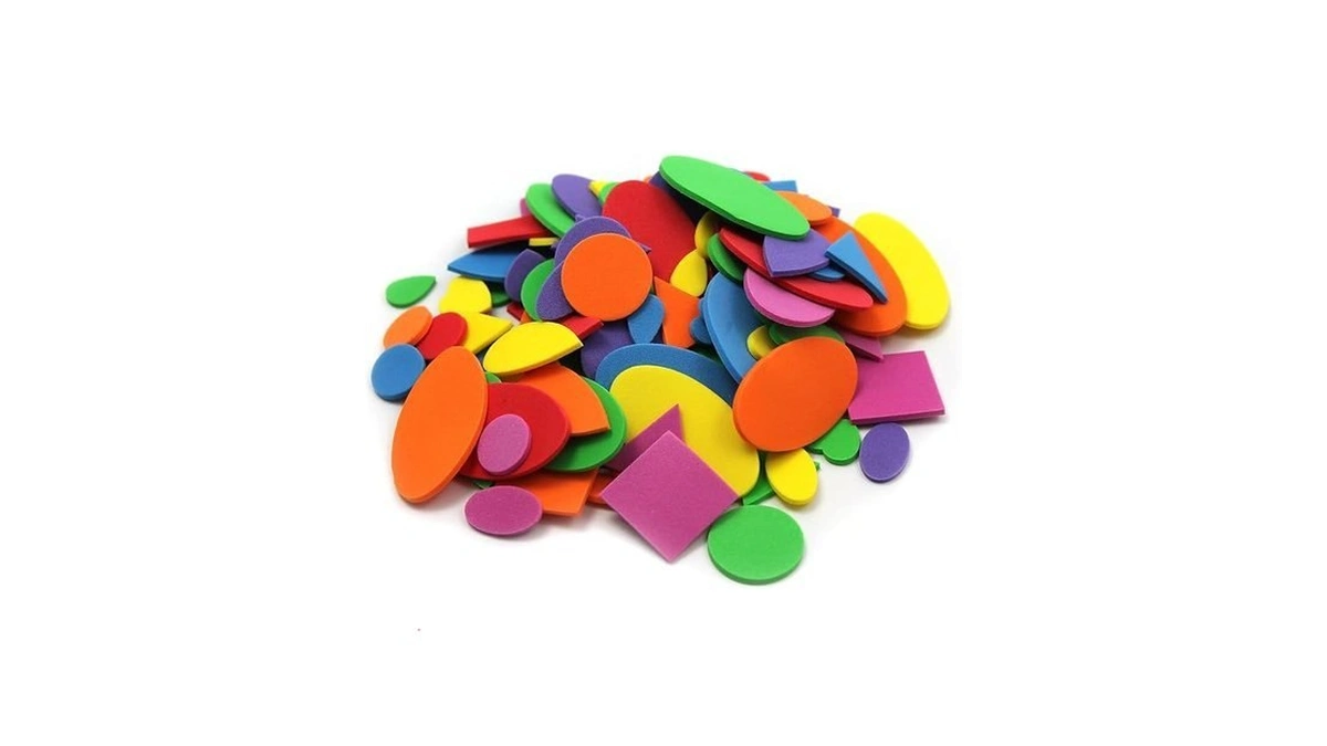 Creative Arts By Charles Leonard Foam Shapes, Assorted Colors, 264