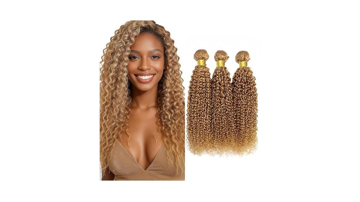 Kodrhar Honey Blonde Human Hair Bundles 20 22 24 Inch