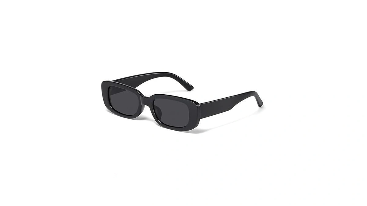 Jaspin Rectangle Sunglasses For Women Men Trendy Y2k Retro 90s