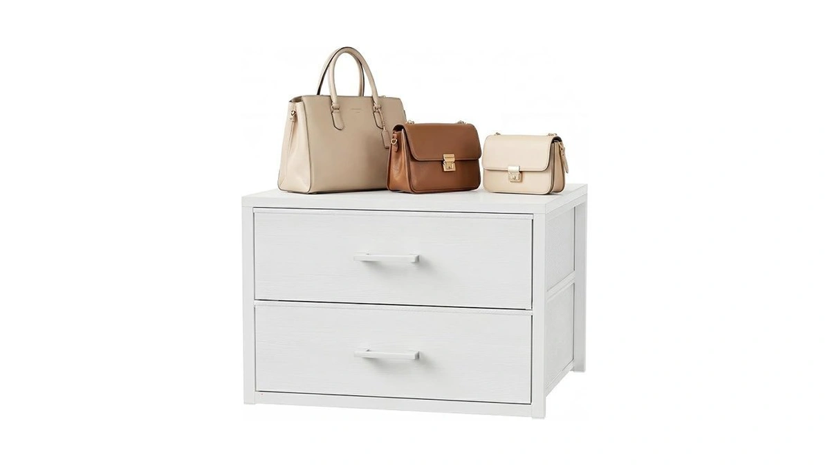 Mapleyard 2 Fabric Drawer For Closet Storage: Stackable Dresser Short