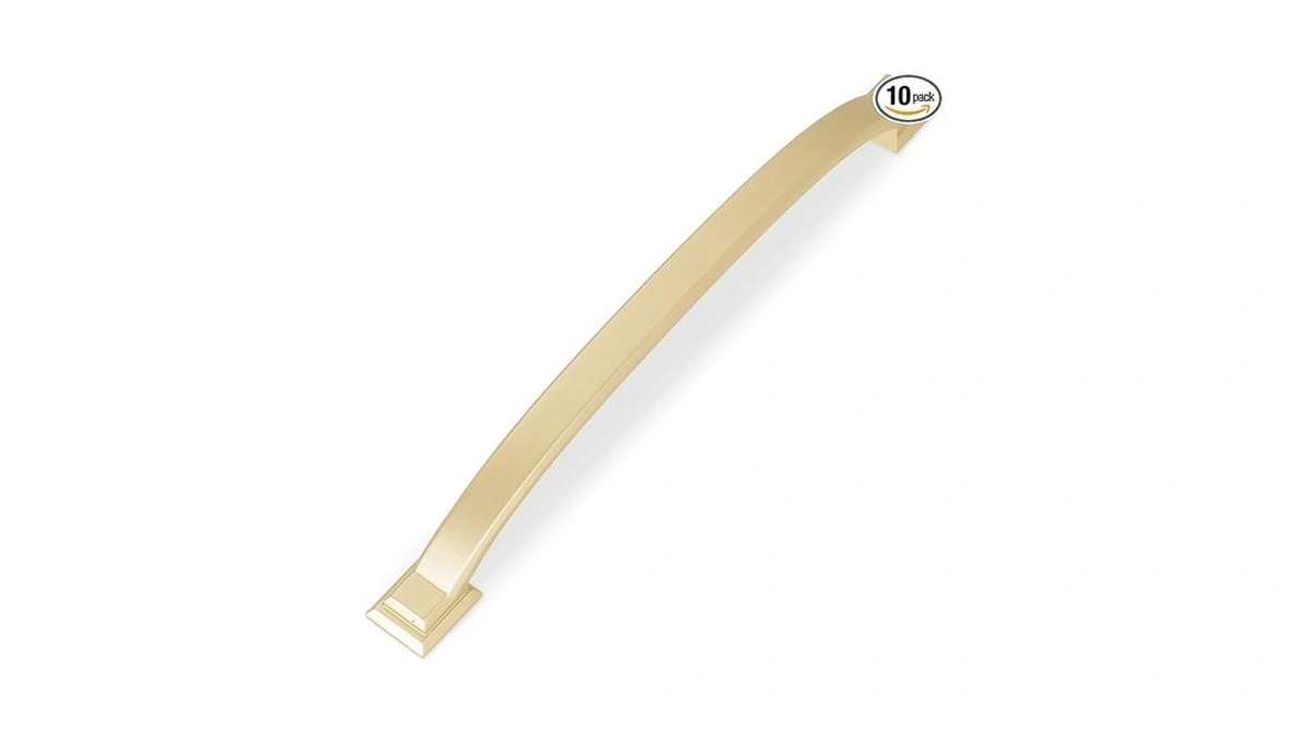 Giyuro 10 Pack 7-1/2 Inch Cabinet Pulls Brushed Gold Kitchen