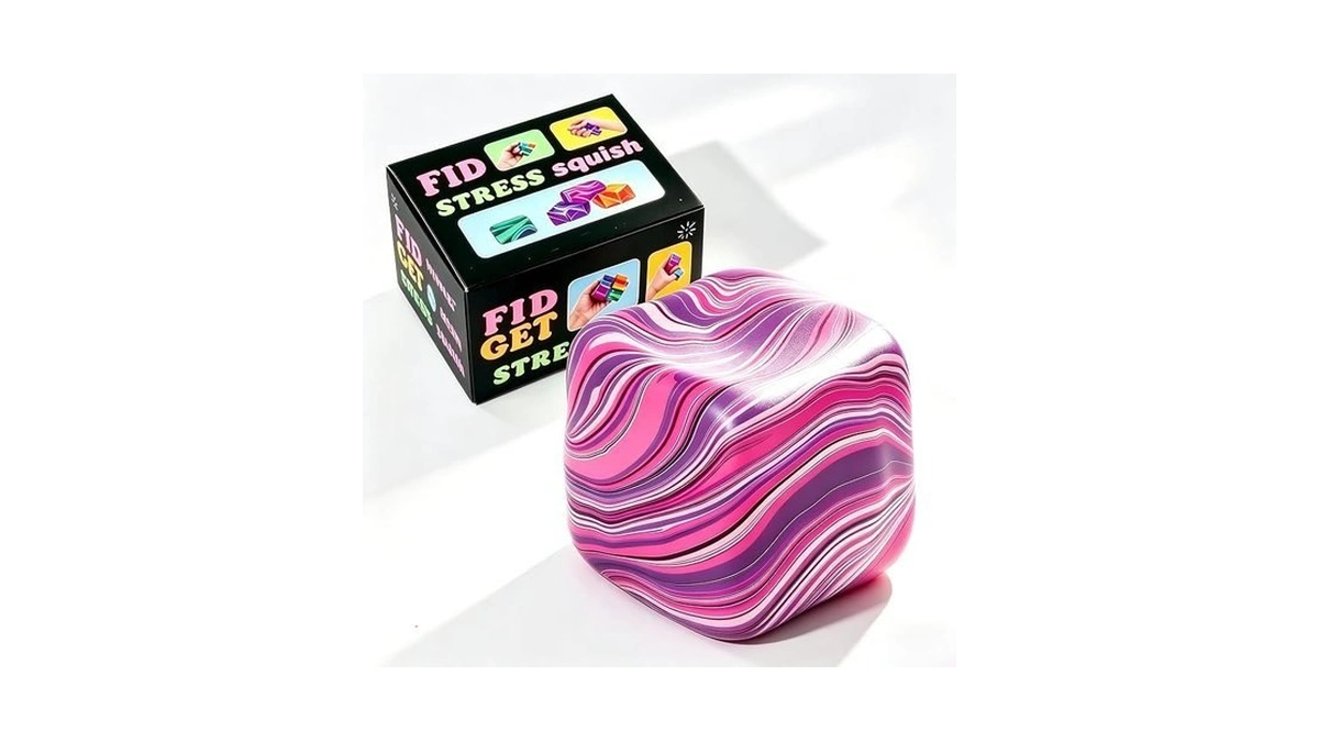 1 Pack Fidget Toys Squishy Stress Cube, Stress Balls For